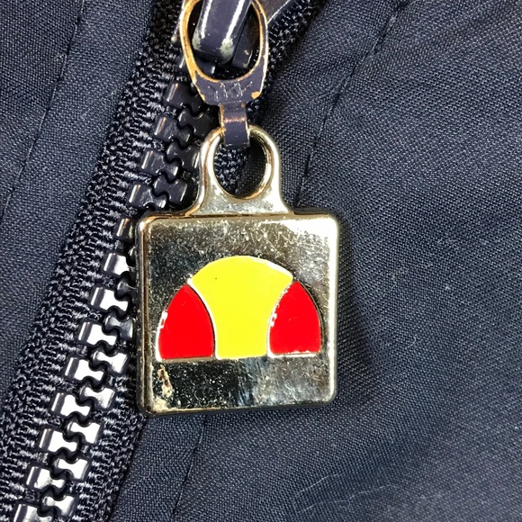 Ellesse Women’s Vintage 2000’s Navy Blue Full Zip Windbreaker Hooded Jacket Sz S - Picture 2 of 10